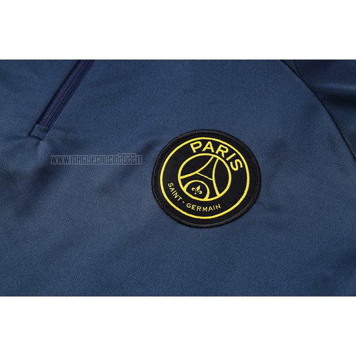 Tuta da Track de Felpa del Paris Saint-Germain Bambino 2023-2024 Blu